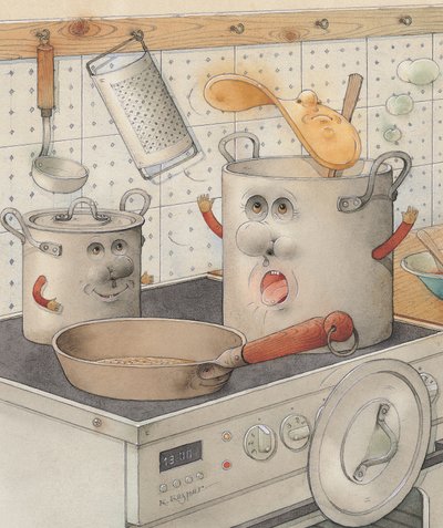 On the Kitchen Range, 2003 by Kestutis Kasparavicius